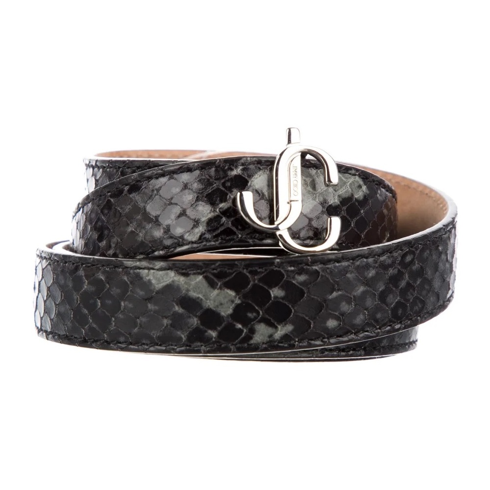 Jimmy Choo Snake Skin Belt